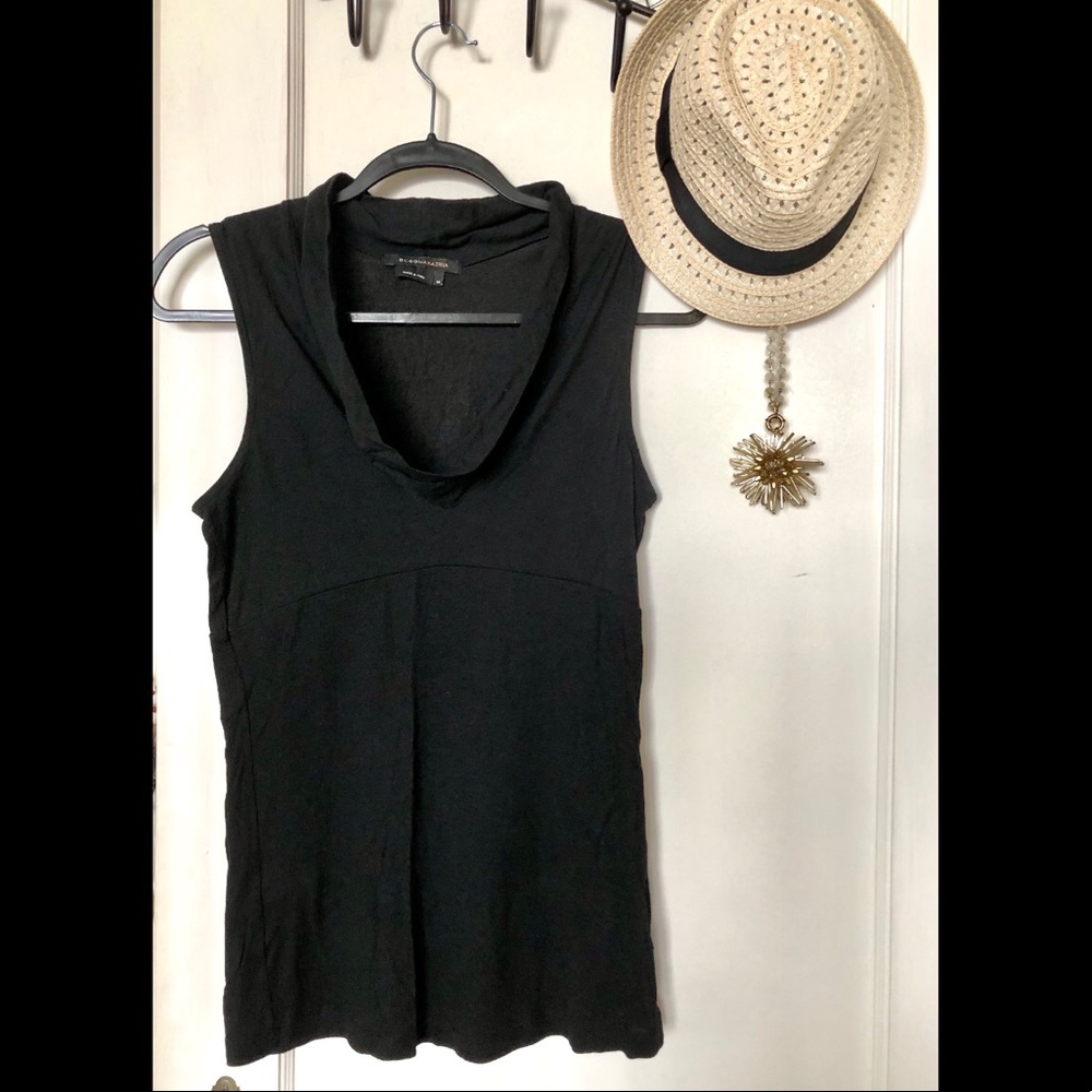 BCBG MaxAzria Sleeveless Black Top